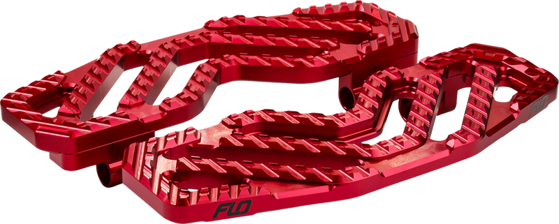 Flo Motorsports 122-8161 V-800V5R SAVAGE FLOORBOARDS RED