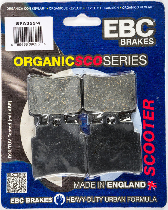 Ebc 153-355/4 SFA355/4 BRAKE PADS SFA355/4 ORGANIC