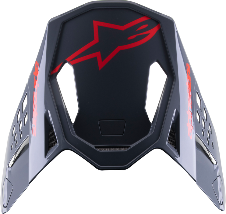 Alpinestars 482-94034 8981523-1397-OS S-M8 RADIUM 2 VISOR BLACK/NEON RED