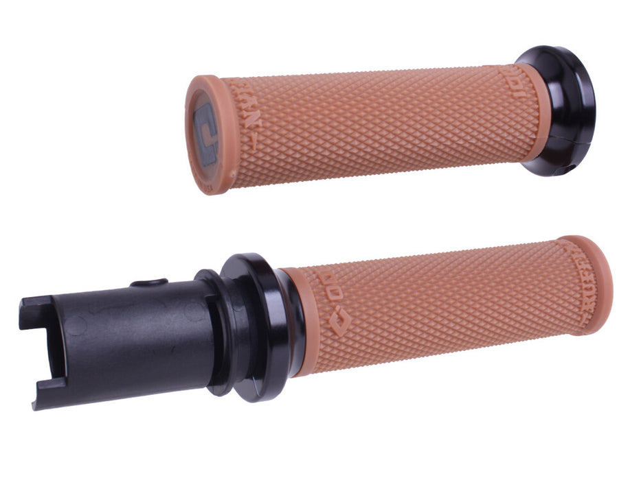Odi 206-40120 V30HTCGR-B LOCK-ON RUFFIAN GRIPS GUM RUBBER/BLACK CVO `23-24