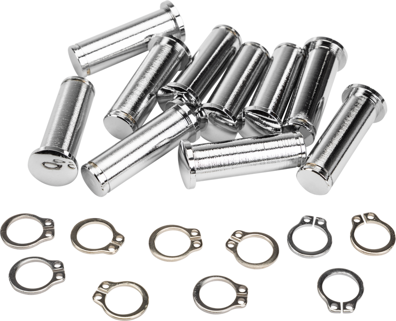 Harddrive Pivot PIN & Circlip Clutch ` Chrome - 051207 For Harley Motorcycles 2008-2019