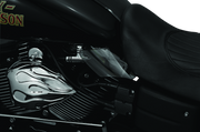 Kuryakyn 1317 Saddle Shields Heat Deflectors 99-17 Dyna Models Smoke - User 1