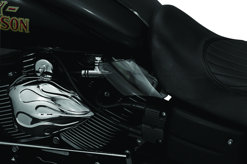 Kuryakyn 1317 Saddle Shields Heat Deflectors 99-17 Dyna Models Smoke - User 1