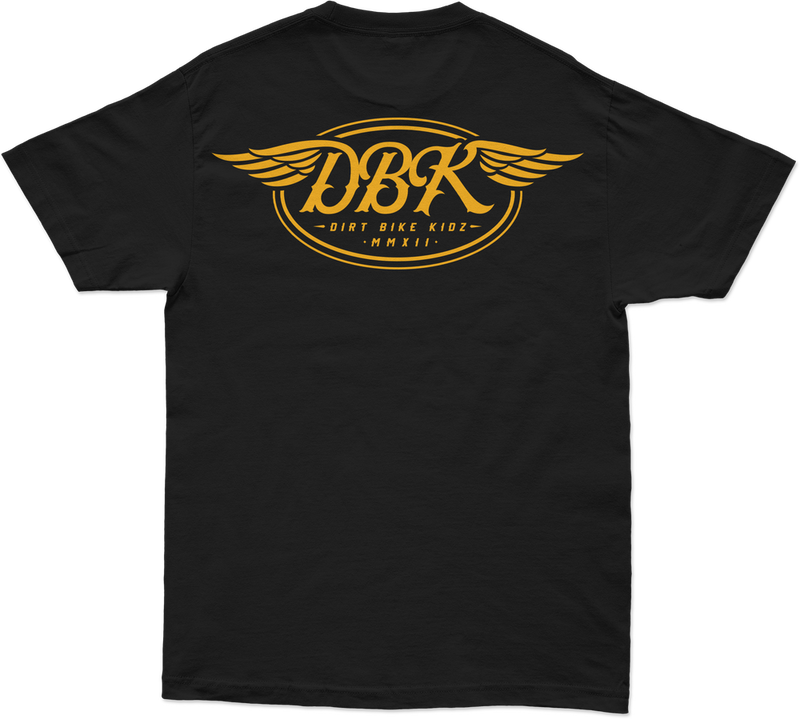 Dbk 325-00006X AT-GOLDWINGS-XL GOLDWINGS TEE BLACK XL