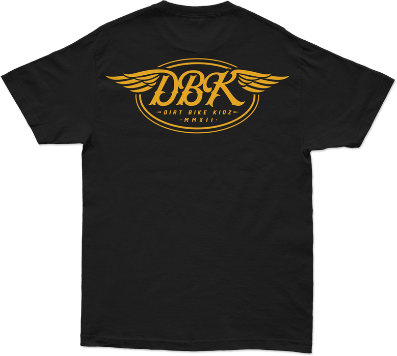 Dbk 325-00006S AT-GOLDWINGS-S GOLDWINGS TEE BLACK SM