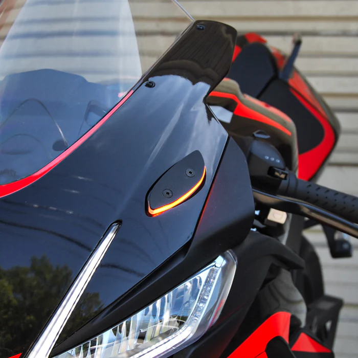 New Rage Cycles 565-0288 RSV4-MBO-25 MIRROR BLOCK OFF TURN SIGNALS APR