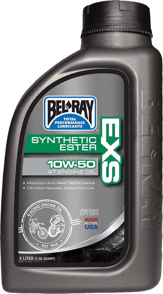 Bel-ray 840-1626 99160-B1LW EXS FULL SYN ESTER ENGINE OIL 4T 10W50 1L