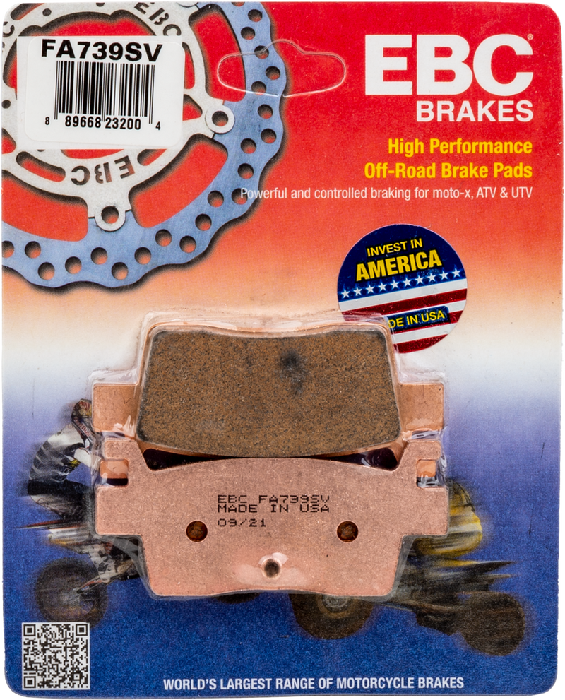 EBC Brake Pads Severe Duty SV Series - FA739SV Kawasaki 800 Teryx / 800 / 1000 Teryx / 1000 Teryx Trail Edition 2020-2021