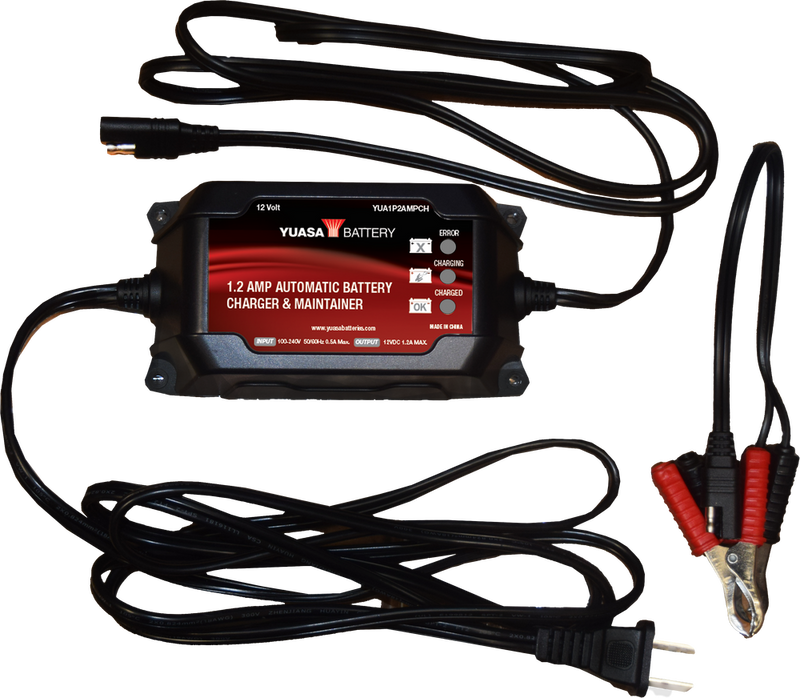 Yuasa 49-1103 YUA1P2AMPCH 1.2 AMP CHARGER & MAINTAINER (12V)