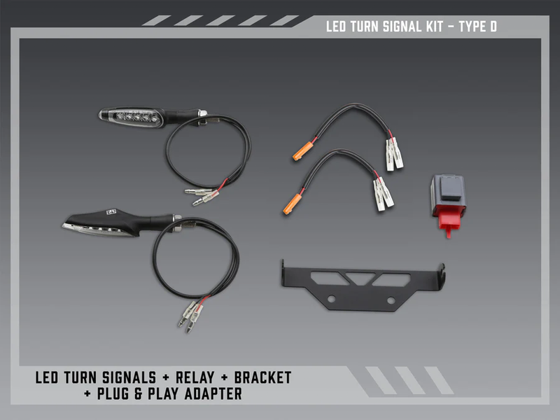 Yoshimura FE V2 Stnd LED Turn SIG Kit Type D - 075BG-STD-D-K Honda CB500F / CBR500R 2016-2023