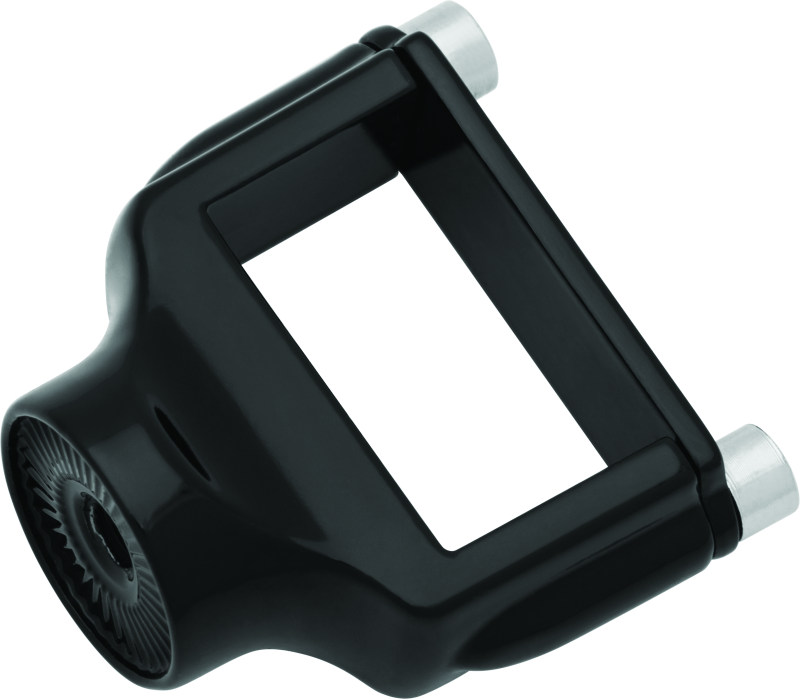 Kuryakyn 3119 Side Mount License Plate Holder Clamp 86-23 XL Models Gloss Black - Photo - Primary
