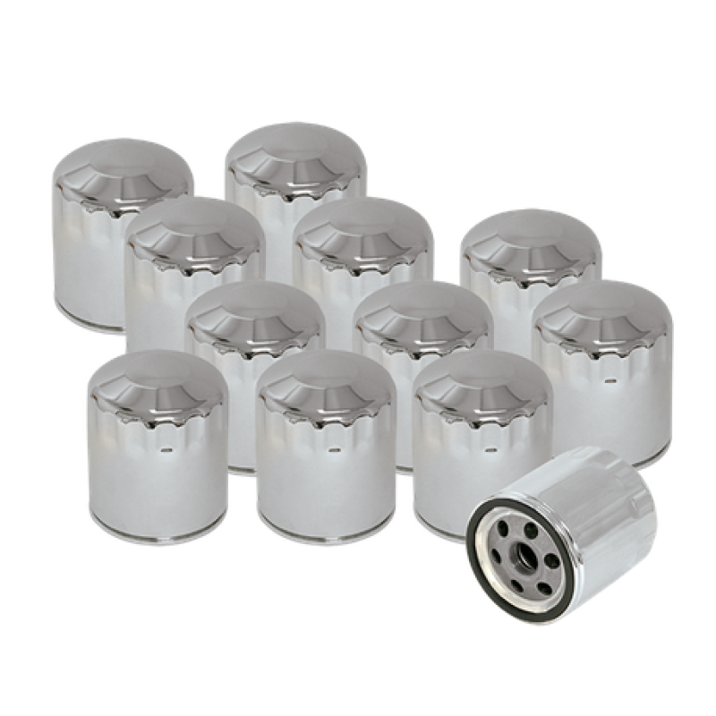 S&S Cycle 310-0240 Shovelhead Models Oil Filters - Chrome - 12 Pack - User 1
