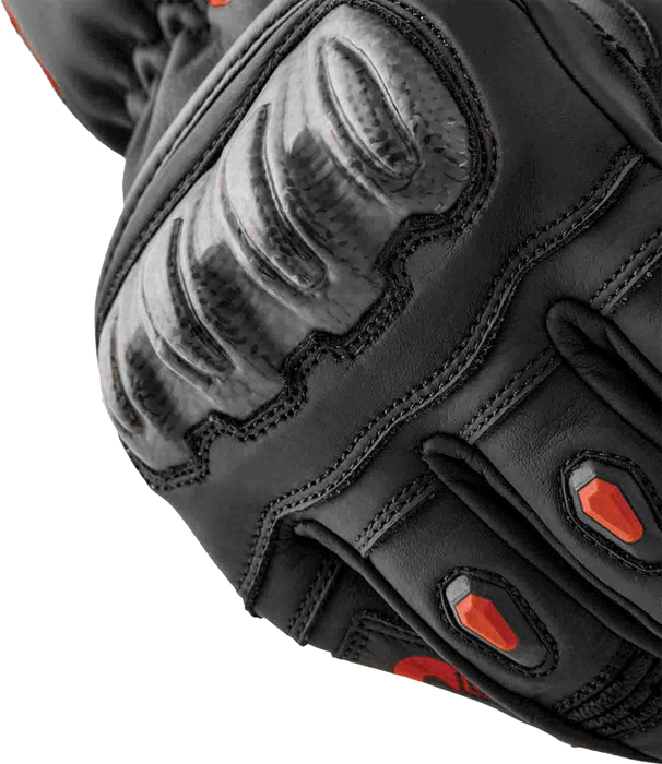 Rst 556-3650110 103650RED-10 S1 GLOVE BLK/RED LEATHER LG