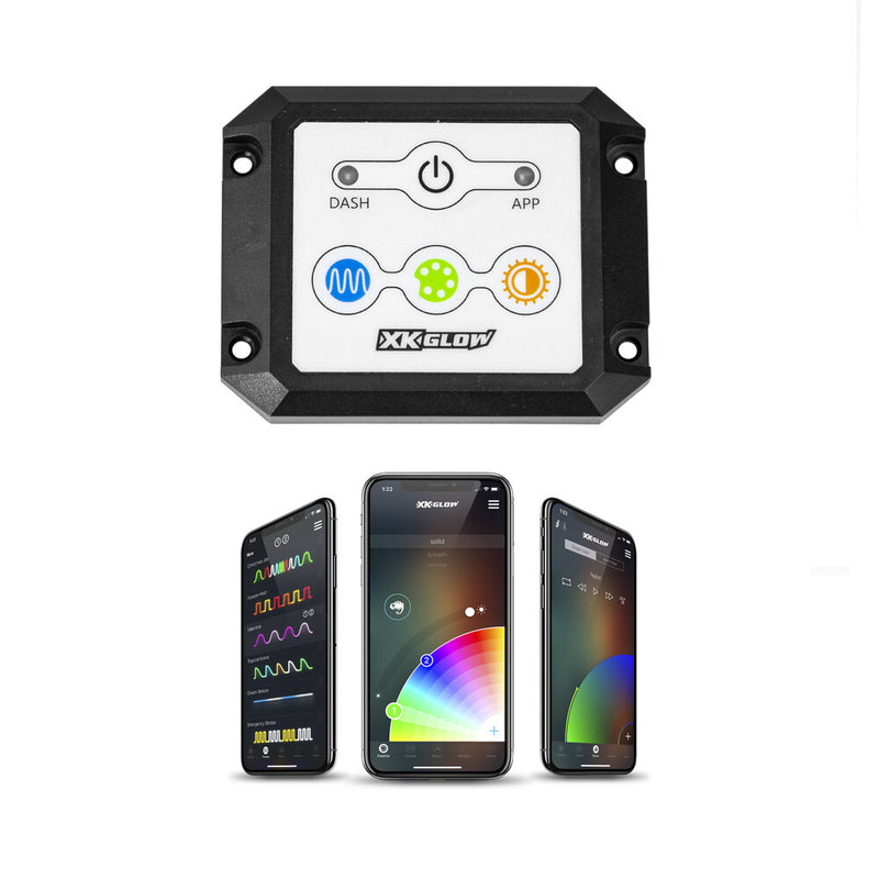 Xk Glow 653-0161 XK-CHROME-DM-KIT XKCHROME DUAL MODE DASH CONTRL