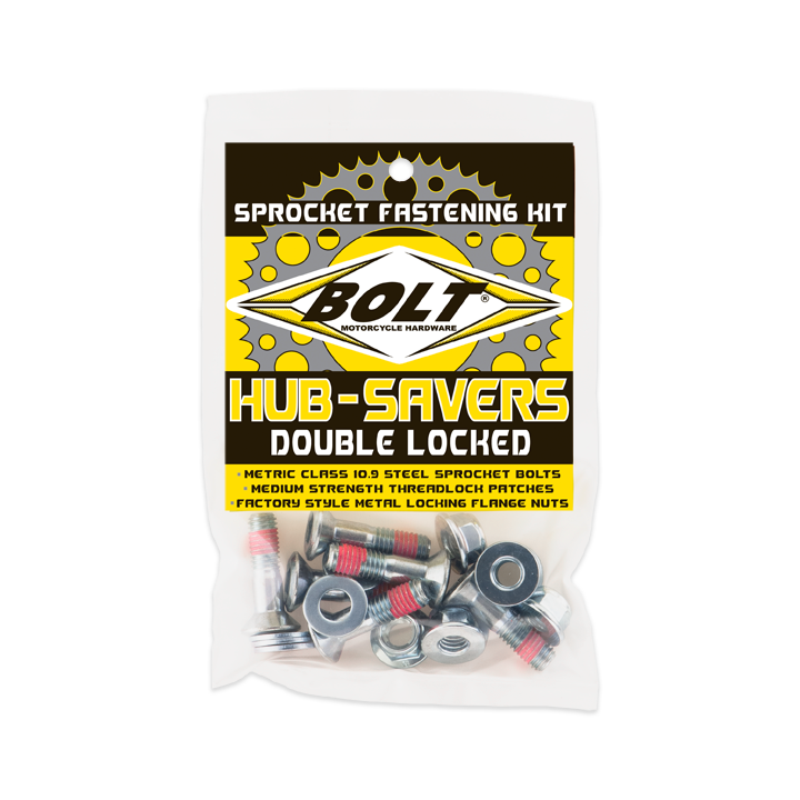 Bolt Sprocket Fasteners Silver 6/PK - 2008-HS.S For Yamaha Dirt Bikes 1974-2018 | Kawasaki Dirt Bikes 1974-2018