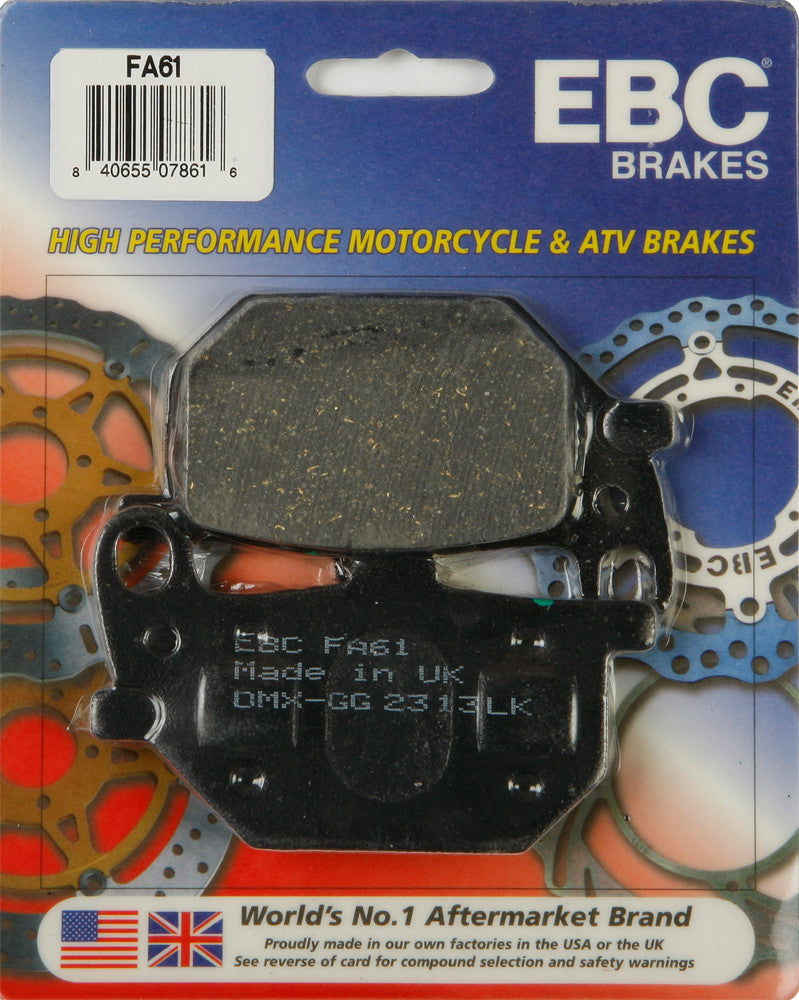 EBC Brake Pads Organic - FA61 Yamaha Motorcycles 1978-1983