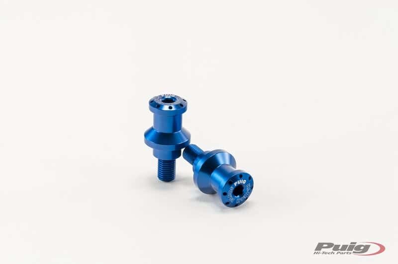 Puig Hi-Tech Parts Swingarm Spools HI-Tech 10MM Blue 2/PK - 5924A For Kawasaki Motorcycles 1998-2012 | KTM 390 2015-2020