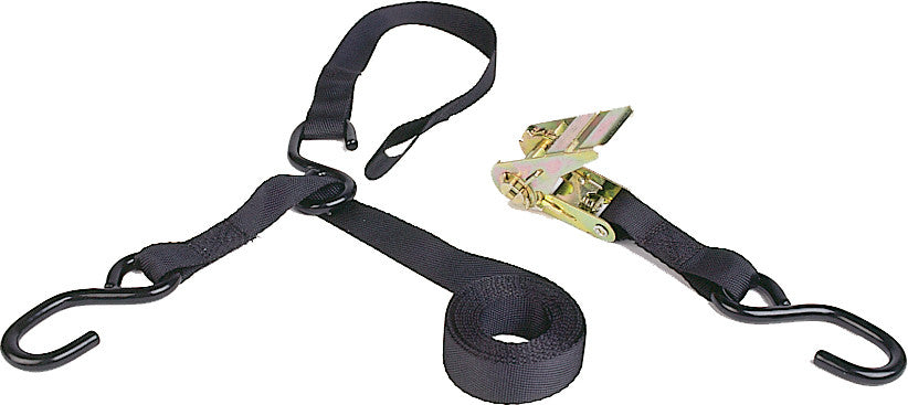 Kwik Tek 18-5210 TDR-38 TRIPLE HOOK RATCHET TIE-DOWN 8' W/SOFT HOOK