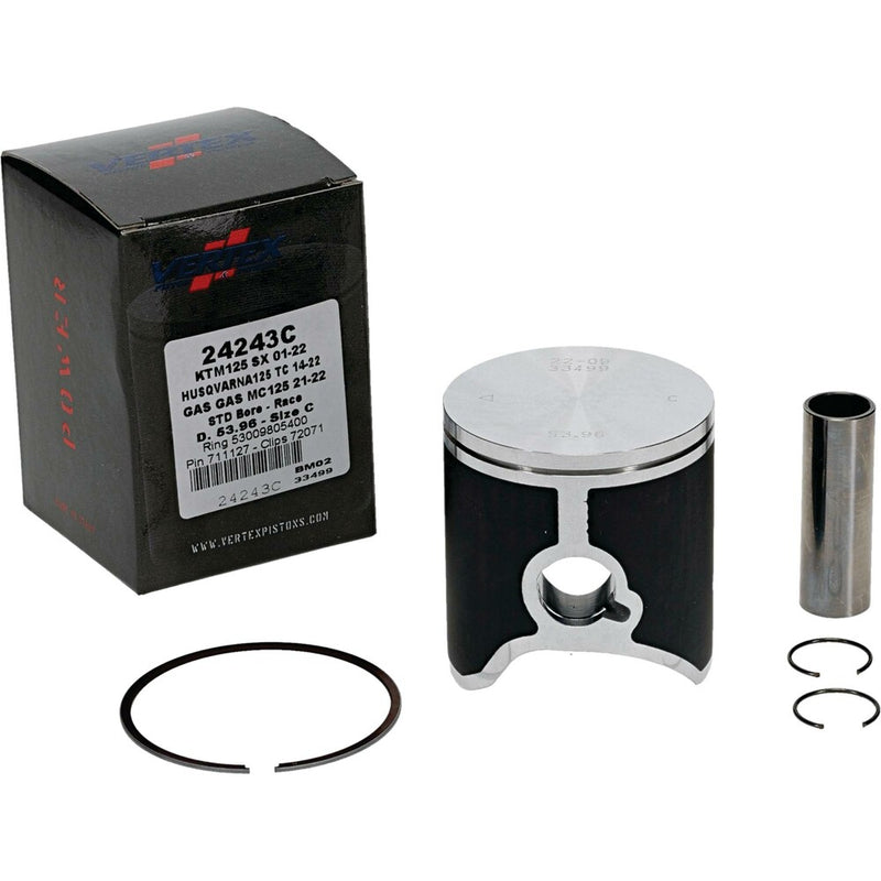 Vertex Piston Kit Cast Race 53.96/Standard - 24243C For KTM SX 125 / XC 125 2001-2024 | Husqvarna TE 125 2014-2016