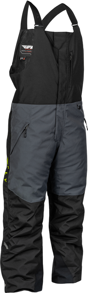 Fly Racing Outpost BIB Black Grey HI-VIS 3X