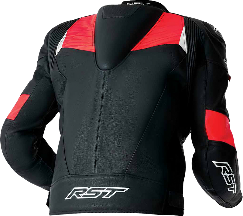 Rst 556-3635250 103635F.RED-50 TRACTECH EVO D3O JACKET BLK/FLO RED LEATHER 3X