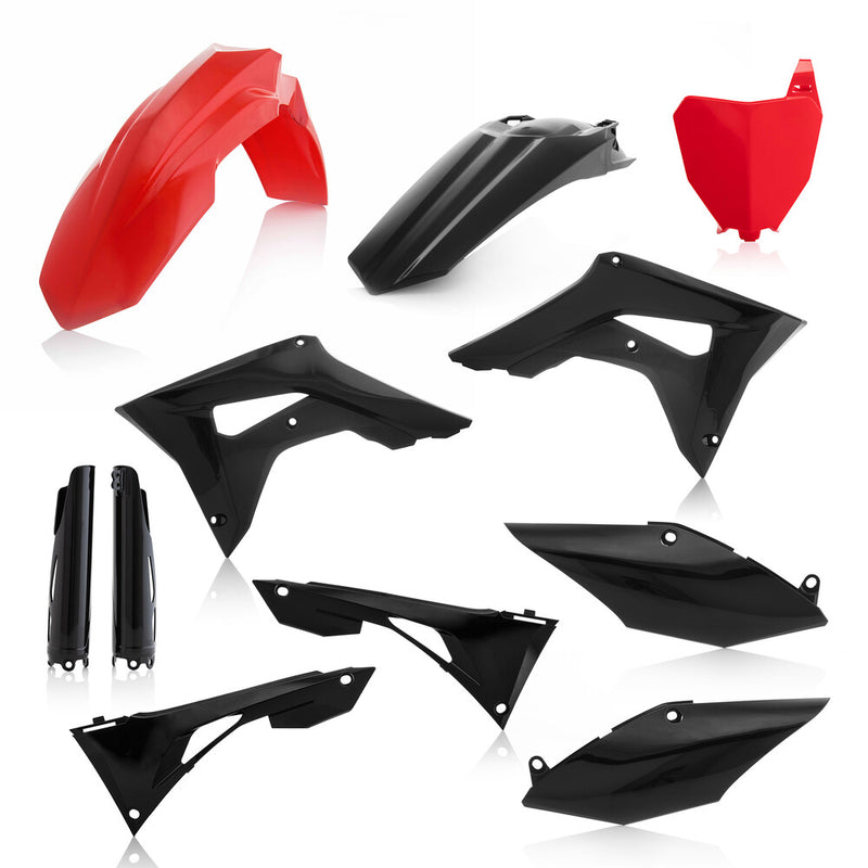 Acerbis Full Plastic Kit Honda RED Black - 2736251018 Honda CRF250R / CRF450R / CRF450RWE 2019-2022