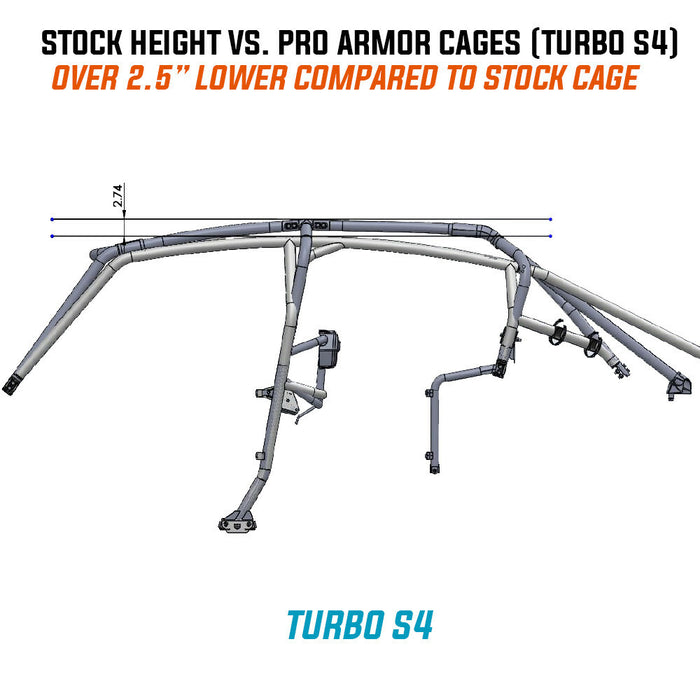 Pro Armor 67-18846GG P188C046GG BAJA CAGE W/V INTRUSION GHOST GREY