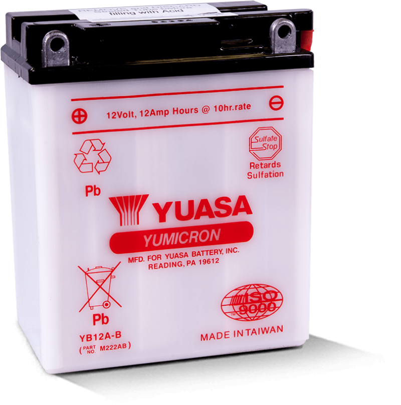 Yuasa Battery YUAM222AB Yuasa YB12A-B Yumicron 12-Volt Battery - User 1