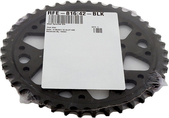 Supersprox Rear Sprocket Steel 42T-530 Black - RFE-816-42-BLK Suzuki 750 / 1100 / 1200S Bandit / GSF1200S Bandit 1990-2005