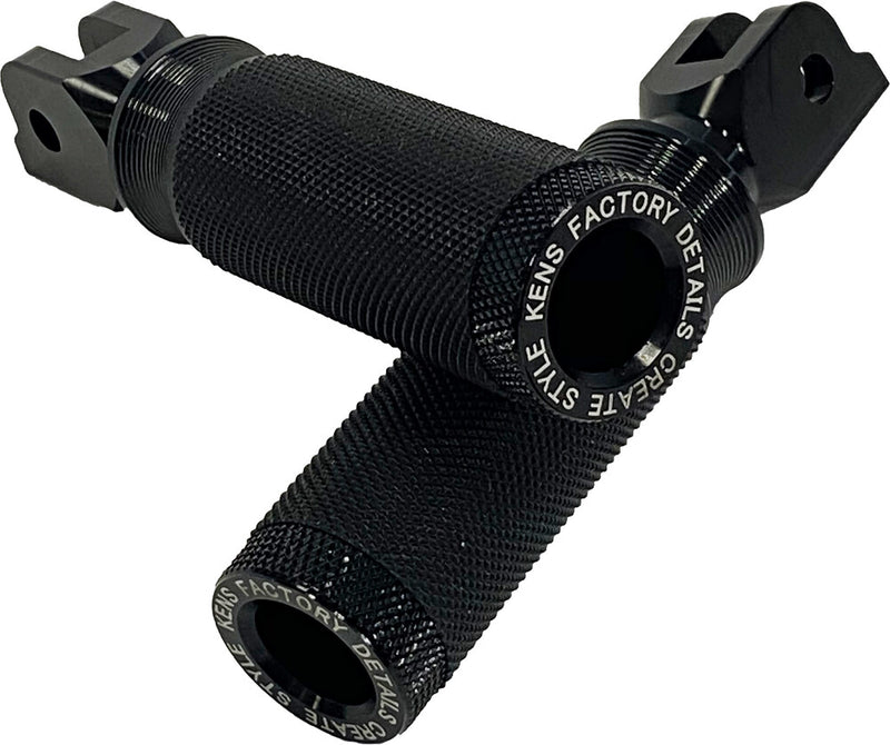Kens Factory NL Rider Foot Pegs Black M8 Softail - KFP-04 For Harley Softail 2018-2021