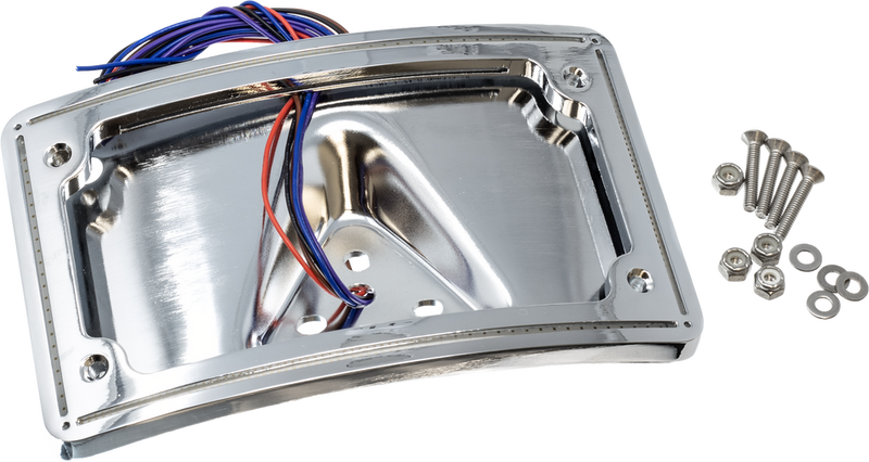Letric Lighting Co 850-09716 LLC-CPPL-C PERFECT PLATE LIGHT CURVE CHR UNIVERSAL FIT