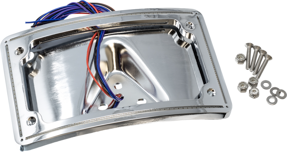 Letric Lighting Co 850-09688 LLC-PPL-G1 PERFECT PLATE LIGHT GLOSS BLK BT `97-17 XL `99-03