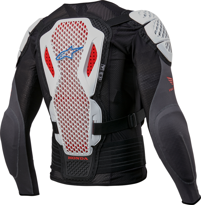 Alpinestars 482-6154L 6506023-1272-L HONDA BIONIC + V2 PROTECTION JACKET BLK/WHT/BLU/BR RED LG