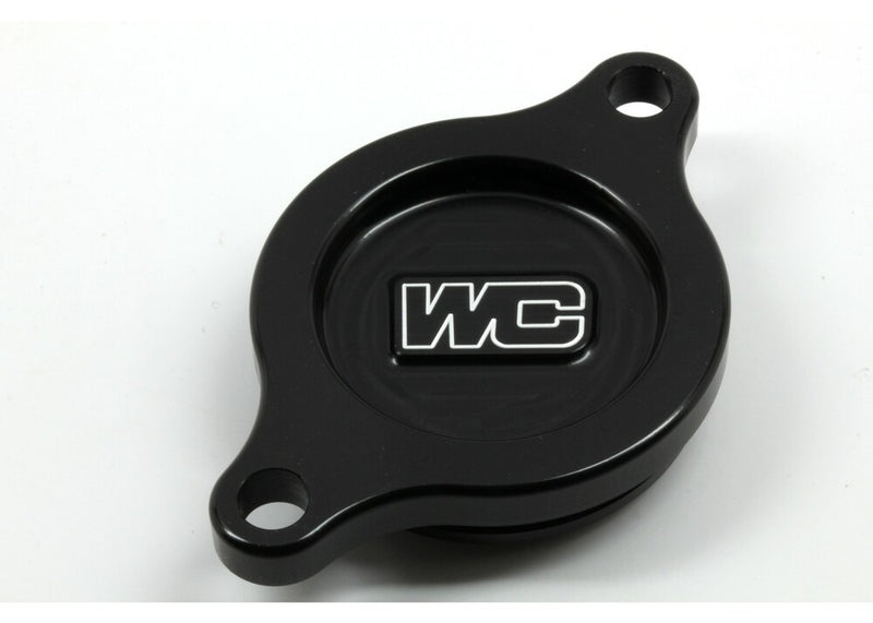 Works OIL Filter Cover Black - 27-140 Suzuki RMZ 250 2007-2024