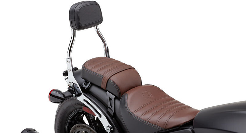 Cobra Detach Backrest Mini Chrome Scout Bobber 18 - 502-2015 For Indian Scout 2018-2024
