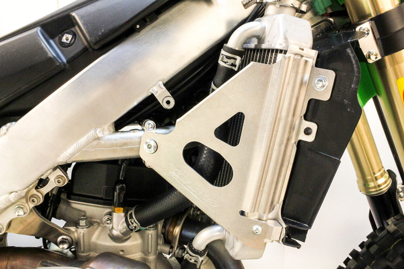Works Radiator Braces - 18-300 Kawasaki Dirt Bikes 2019-2024