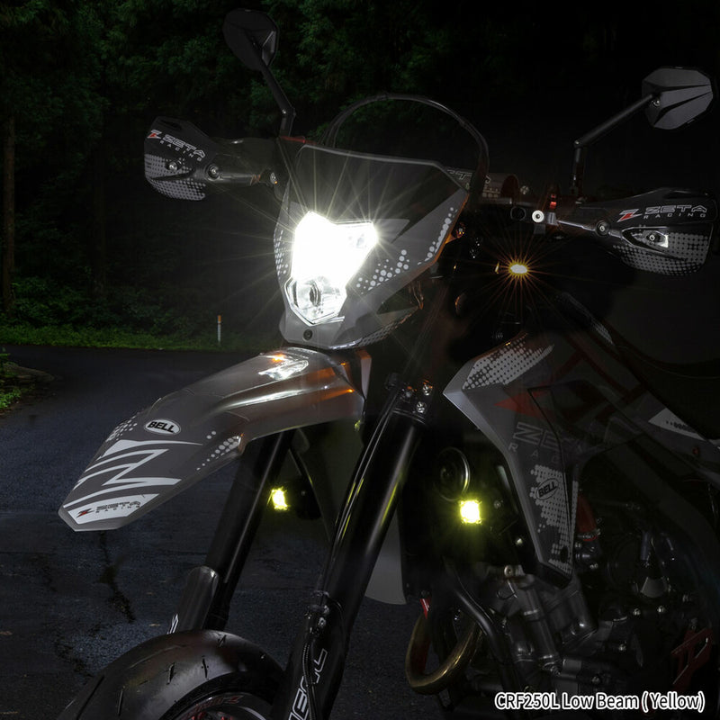 Zeta LED FOG Lights Black White Yellow Light Pair - ZR47-0010