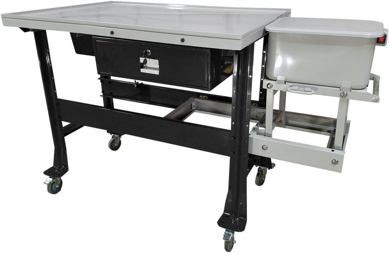 Ideal 17-1651 PTDT-PW-1000-BLK PREMIUM TEAR DOWN TABLE W/PART WASHER