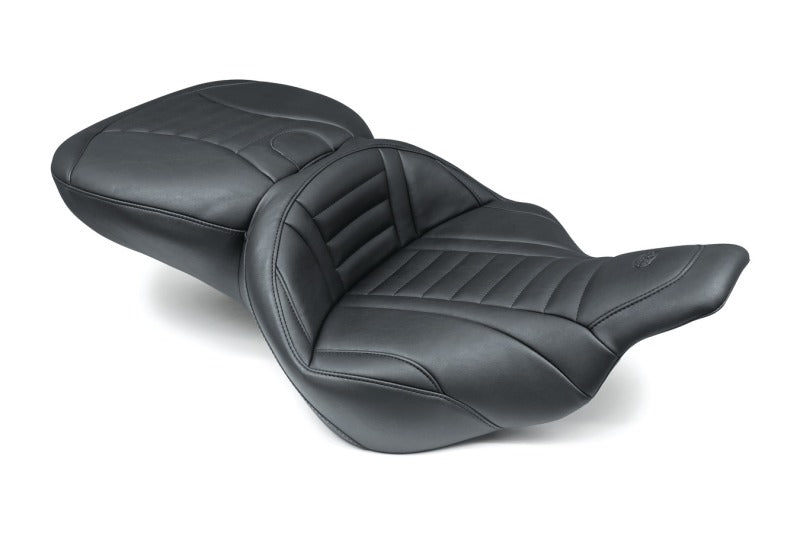 Mustang Motorcycle 76739 Mustang 97-07 Harley Electra Glide,rd Glide Super Touring 1PC Seat Deluxe - Black - Photo - Primary