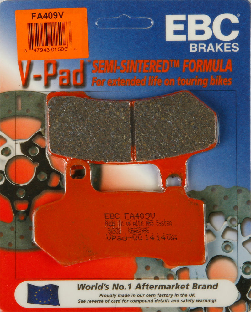 Ebc Brake Pads V-Series - FA409V For Harley Touring 2005-2018
