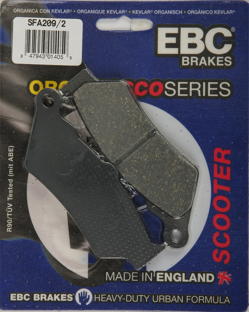 Ebc 153-209/2 SFA209/2 BRAKE PADS SFA209/2 ORGANIC