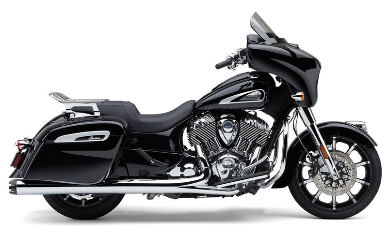 Cobra 4" NH Dual CUT Slip-ONS Chrome Indian GEN-1 BAG - 5206 For Indian 2015-2022