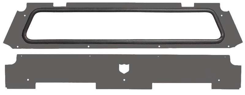 Pro Armor Rear Windshield Stealth Grey - P144W461SG Polaris RZR 2014-2022