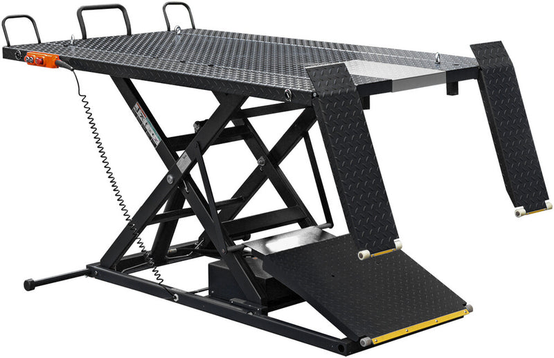 Ideal 17-1649 A-2200IEH-XR-BLK 2200 SERIES ELEC/HYD ATV LIFT W/RETRACTABLE RAMP