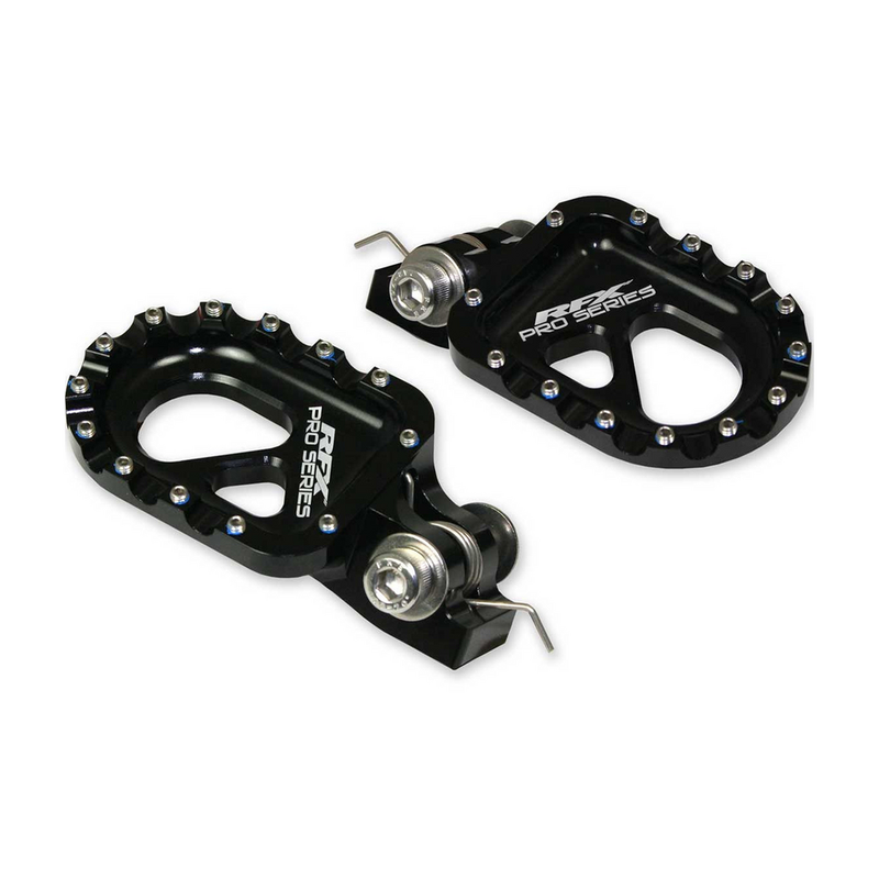 Rfx 739-0581 FXFR 90200 99BK TRIALS FOOTPEGS BLACK GAS/BETA/SHERCO