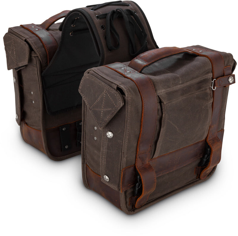 Burly Brand 750-05508 B15-1002D THROWOVER SADDLEBAG DARK OAK