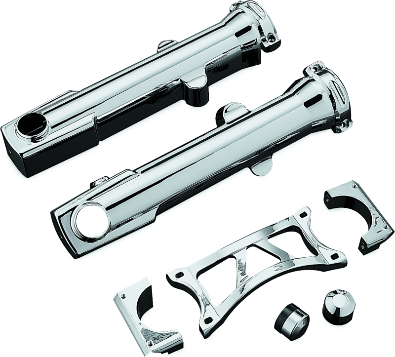 Kuryakyn 7202 Fork Skins For 04-Up XL Chrome - Photo - Primary