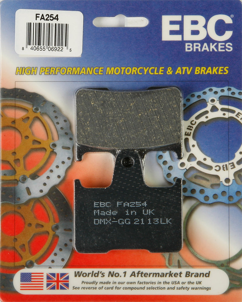 EBC Brake Pads - FA254 For Harley Sportster 2014-2018 | Suzuki 1000 / 600 / 750 2001-2006
