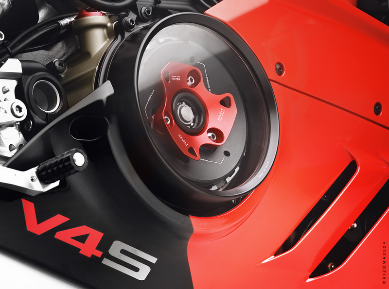 Rizoma Clutch Cover RED DUC V4 - ZDM181R Ducati Panigale / Streetfighter 2018-2025
