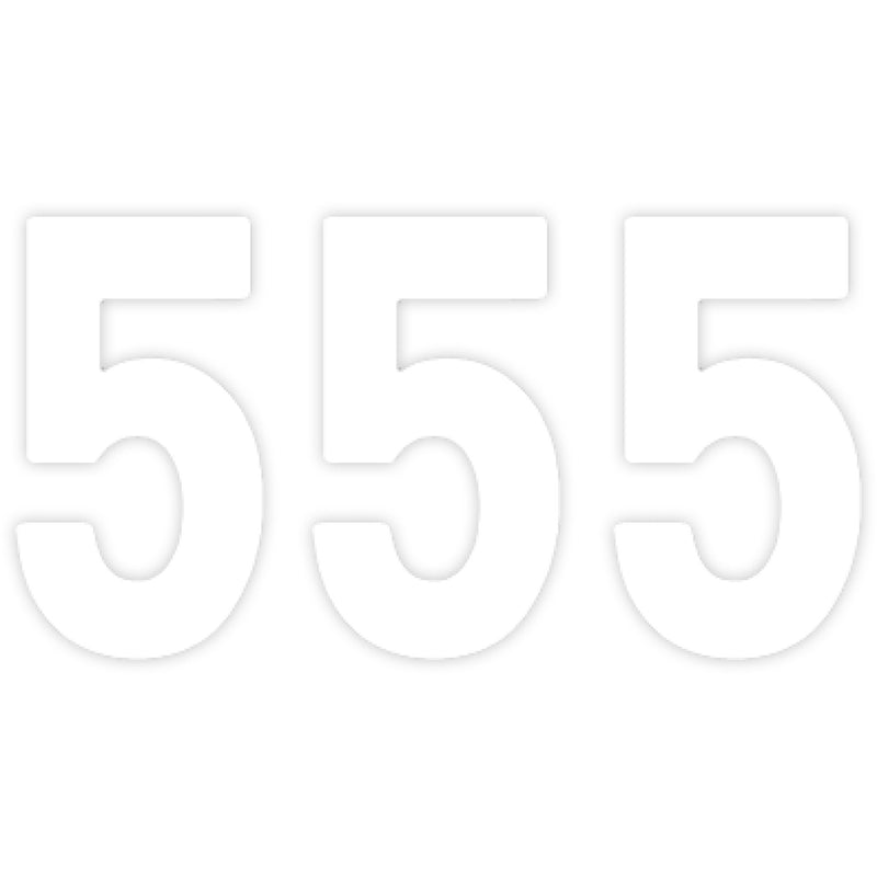 FACTORY EFFEX FX04-2565 04-2565 Pro Numbers Mini Pro Number 5 - White - 4"